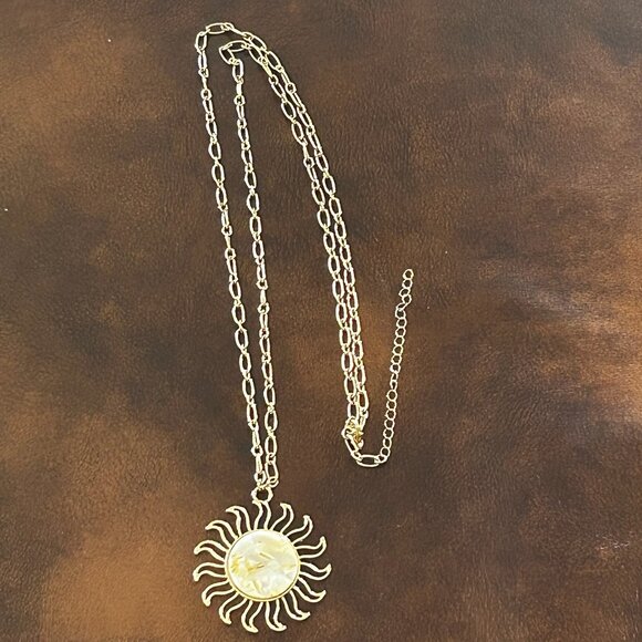 Ancient Mythical Craft Charles Albert Alchemia Sun Necklace - Picture 1 of 7